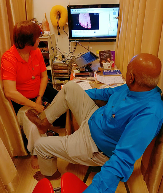 Acugraph Analysis of the Foot region