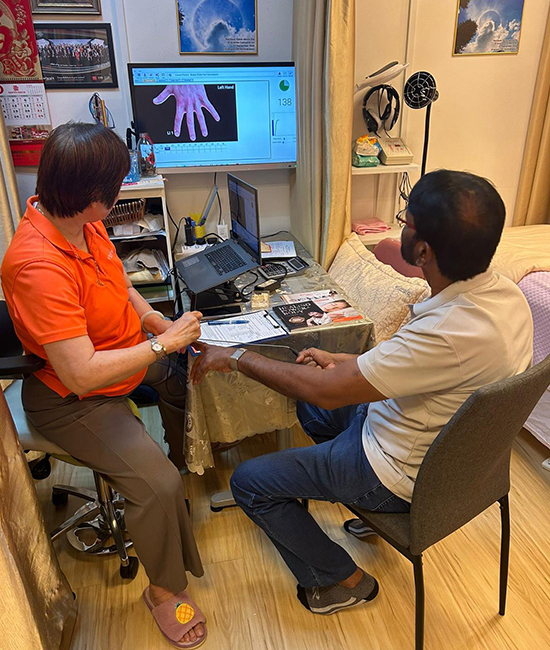 Acugraph Analysis of the hand